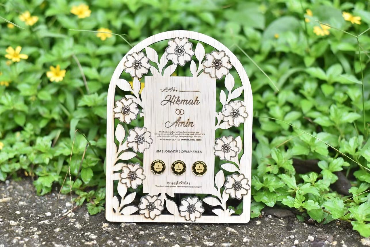 plat mahar edisi bunga