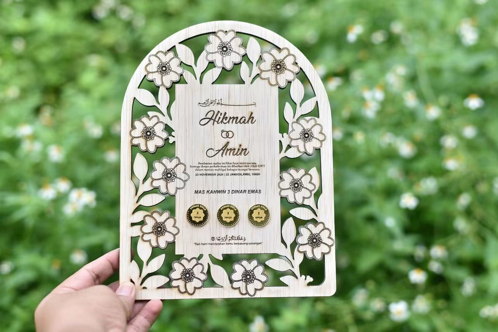 plat mahar edisi bunga